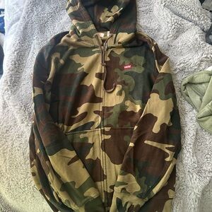Levis camp zip up hoodie